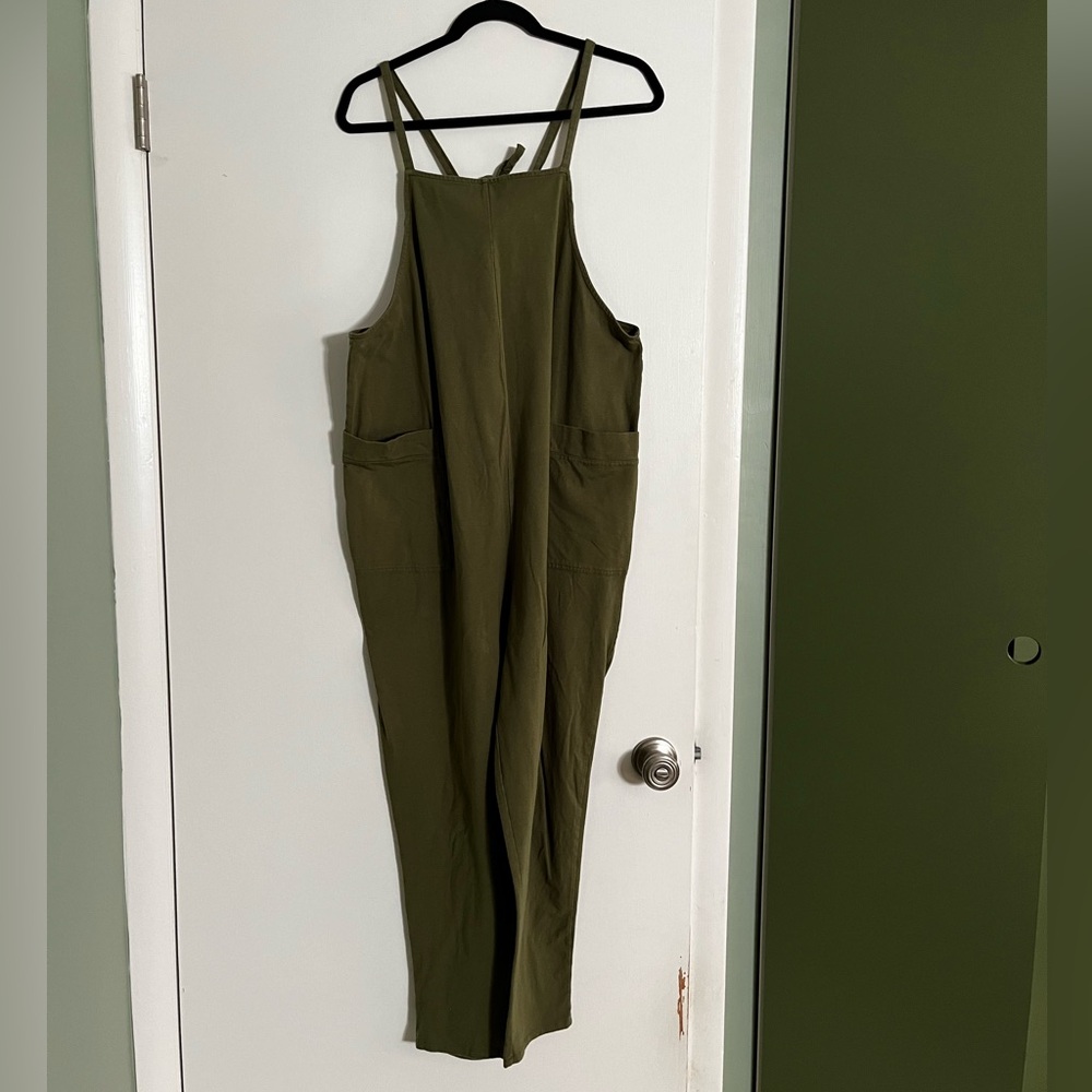 Storq Maternity Anytime Overalls Olive Green